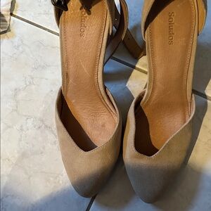Soludos Tan Heeled Women's Shoes